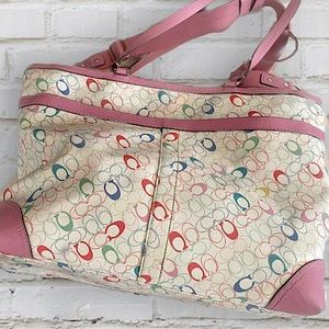 Coach Heritage Chelsea Tote Bag in Pink- Good Used Condition